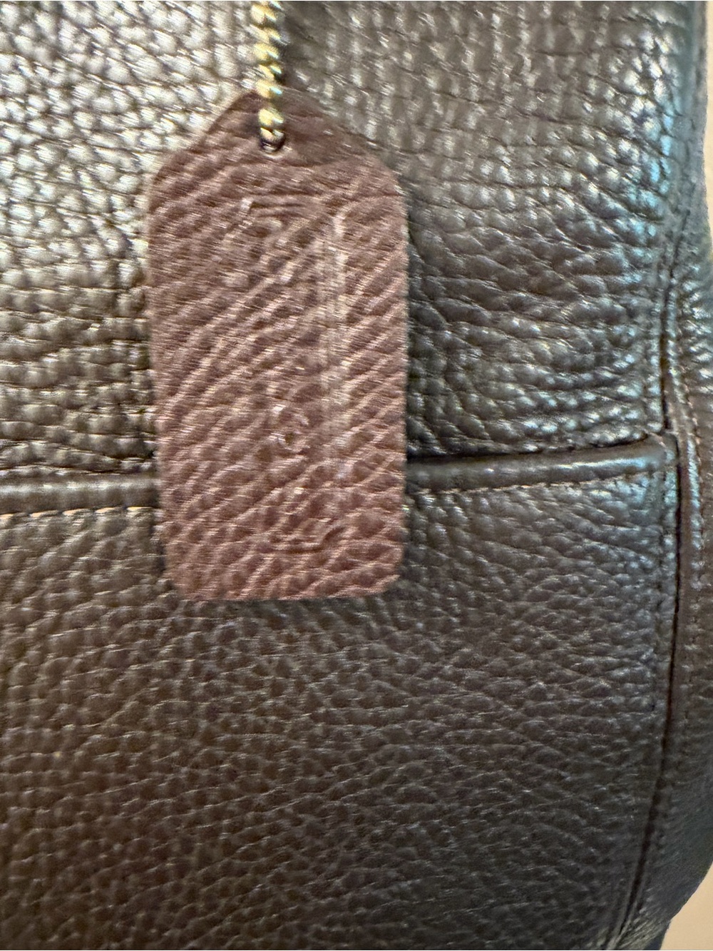 Sold Vintage Coach Sonoma dark brown pebbled leather shoulder b2006 model 4923 - Picture 4 of 11
